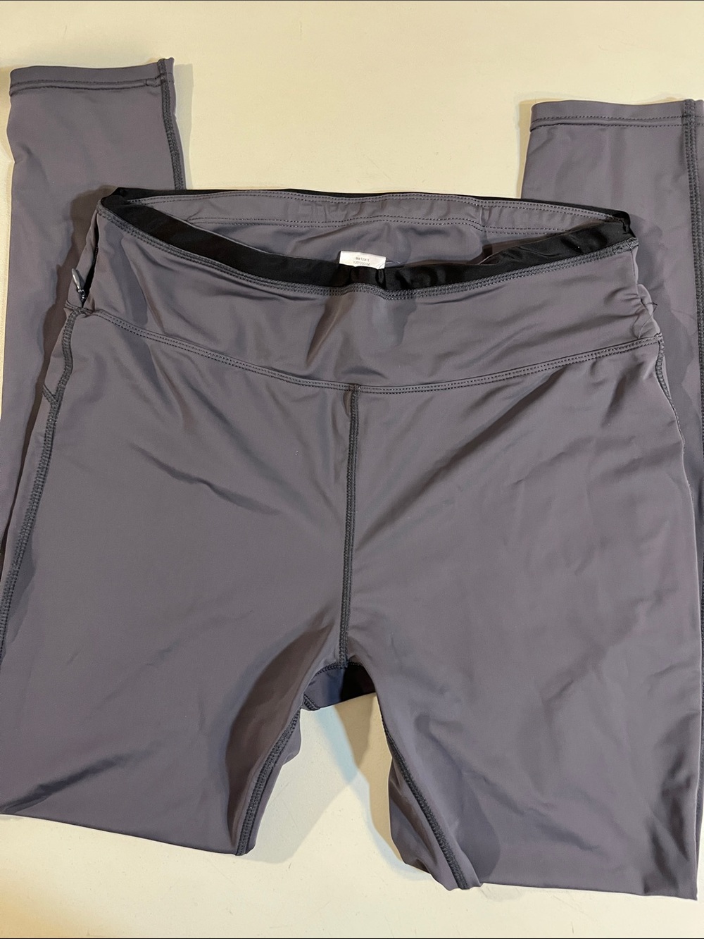 High-Rise Gray Performance Leggings
